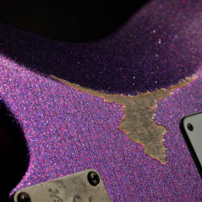 Fender Stratocaster  Standard Custom Relic Nitro Magenta Sparkle image 8