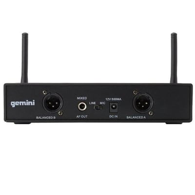 Gemini Sound UHF-6200M Dual-Handheld UHF Wireless Microphone System image 4