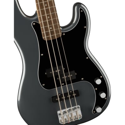 Fender Squier Affinity Series Precision Bass PJ, Laurel, Charcoal Frost Metallic image 3