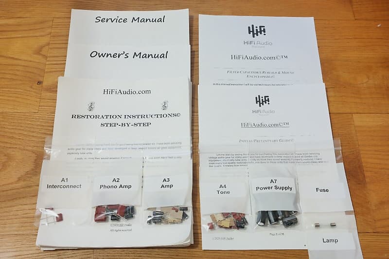 Marantz 3300 restoration kit filter capacitor repair rebuild fix  			