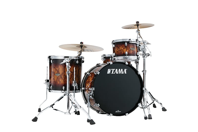 Tama WBS32RZS-MBR Starclassic Walnut/Birch Lacquer Shell Kit 3 pcs - Molten Brown Burst/Chrome HW image 1