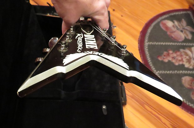 大人気！まとめ一覧 Dean Dimebag Darrell Razorback Flying V Guitar OHSC Duncan ギター