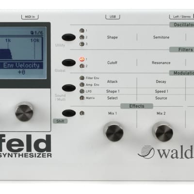 Waldorf Blofeld Desktop Synthesizer - White (Blofeldd2)