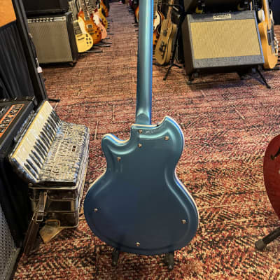 Supro 1570WB Sahara Single Pickup Americana Series Electric Guitar 2010s - Wedgewood Blue Metallic image 5