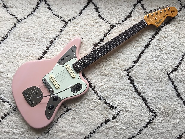 Fender Jaguar Shell Pink with Johnny Marr Neck Mastery Novak Spitfire