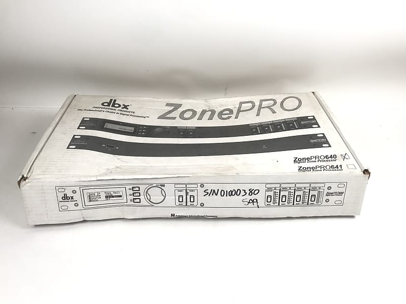 dbx ZonePRO 640 Digital Zone Processor Reverb