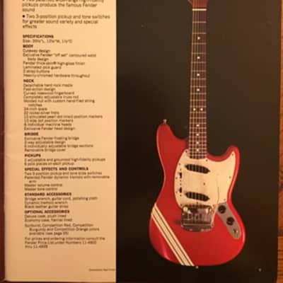 ORIGINAL Vintage 1970 Fender Fine Electric Instruments Catalog 96 pages - RARE FIND! image 12