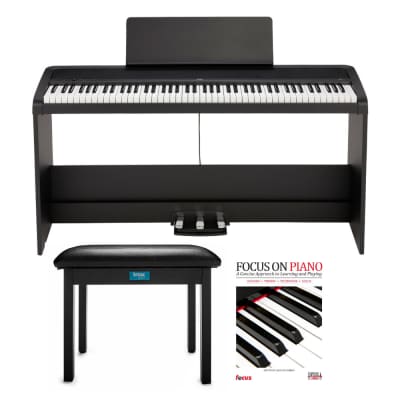 KORG B2SP 88-Key Digital Piano Bundle with Stand, Three-Pedal Unit, Knox Gear Piano Bench and Piano Book image 1