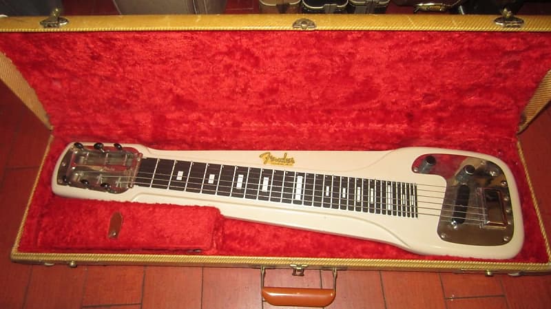 1956 Fender Champ Lap Steel Tan w Original Case image 1
