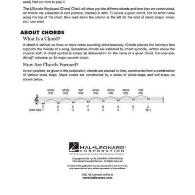 Hal Leonard The Ultimate Keyboard Chord Chart image 2