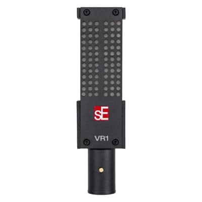 SE Electronics Voodoo VR1 XLR Connectivity, Unidirectional, Passive Hand-Tensioned Ribbon Microphone with 56dB Audio Sensitivity, Shock-Mount, and Case (Black) image 1