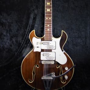 Norma Barney Kessel Split Pickup Walnut Vintage Guitar image 8