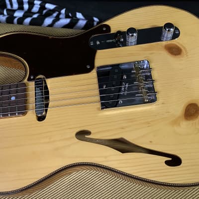 OPEN BOX 2023 Fender Artisan Knotty Pine Telecaster Tele Thinline Custom Shop - Aged Natural - Authorized Dealer - 5.7lbs - In-Stock! G01357 - SAVE! image 6