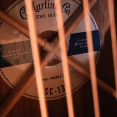 Martin SC-13E Acoustic Electric Guitar - Natural 0687 image 16