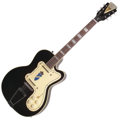 Kay Reissue Barely Used  -Jimmy Reed Thin Twin Electric Guitar - Includes $200 Case! K161VBK - Black image 3