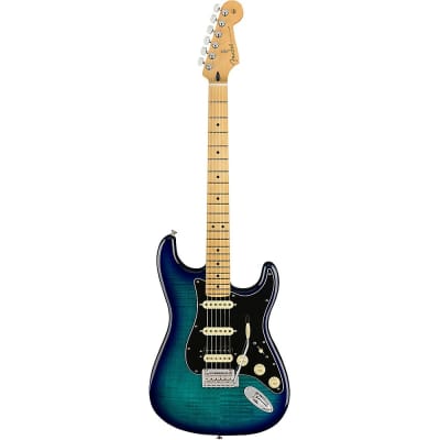 Fender Player Stratocaster HSS Plus Top Maple Fingerboard Limited-Edition Electric Guitar Blue Burst image 3