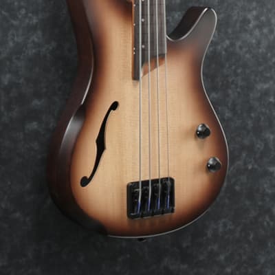 Ibanez SRH500F 4-String Fretless Bass - Natural Browned Burst image 5