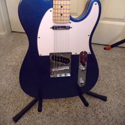 Harley Benton TE-20 Single Cut solid body guitar 2022 Blue image 3