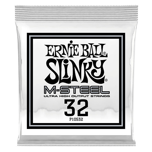 Ernie Ball P10532 .032 M-Steel Wound Electric Guitar Strings (6-Pack) image 1