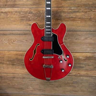 Eastman T64/TV-T-RD Thinline Electric Antique Red w/ Trapeze image 2