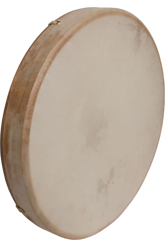 Dobani FD16T Tunable Goatskin Head Wooden Frame Drum 16-Inch By 2-Inch w/Leather Beater& Tuning Tool image 1
