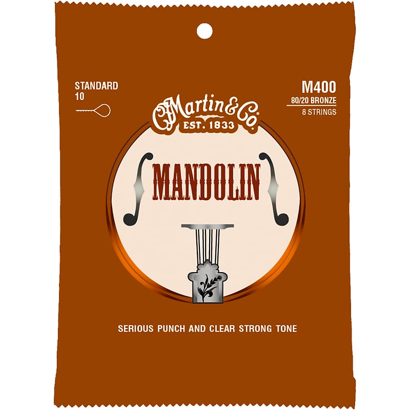 Martin M400 Mandolin Strings 80/20 Bronze, 10-34 image 1
