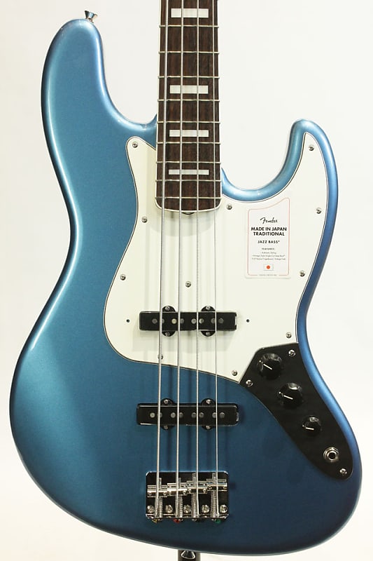 Fender 2021 Collection Made in Japan Traditional Late 60s Jazz Bass Lake  Placid Blue