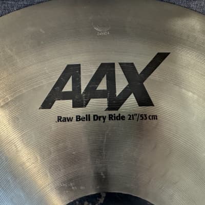 Sabian 21" AAX Raw Bell Dry Ride Cymbal 2009 - 2018 - Brilliant image 4