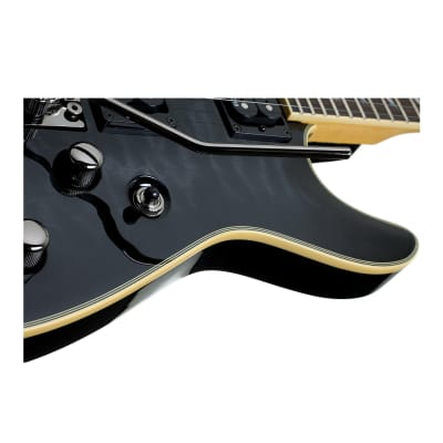 Schecter Omen Extreme-6 FR Electric Guitar (RIght-Hand, See-Thru Black) image 3
