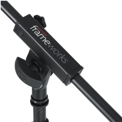 Gator GFW-MIC-2110 Frameworks Tripod Mic Stand with Single Section Boom and Deluxe One-Handed Clutch image 3