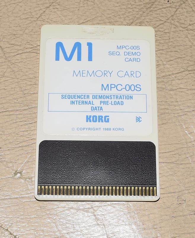 KORG MPC-00S メモリーカード KORG MPC-00S メモリーカード DRUMS Korg M1 PCM Memory Cards