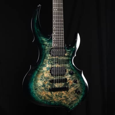 ESP Custom FRX CTM NT Neck-Thru, Peacock Blue Burst, Seymour
