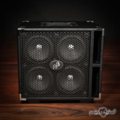 Phil Jones Bass C4 Compact 4x5” 400W 8-ohm Speaker Cabinet w/ Cover - Black image 2