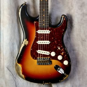 Fender  Custom Shop 1964 Reissue Heavy Relic Stratocaster 2018 3-Tone Sunburst image 1