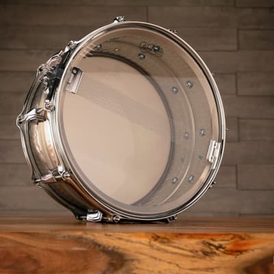 LUDWIG 14 X 6.5 LA405K ACROPHONIC HAMMERED ALUMINIUM SNARE DRUM, LIMITED EDITION image 7