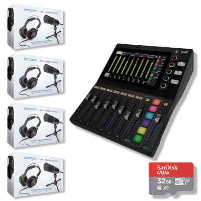 Mackie DLZ Creator Digital Mixer with Mackie EM-99B Dynamic