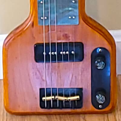 Custom Lap Steel Guitar - Solid Pine - Serial #219 - Blue Fingerboard 2023 image 2