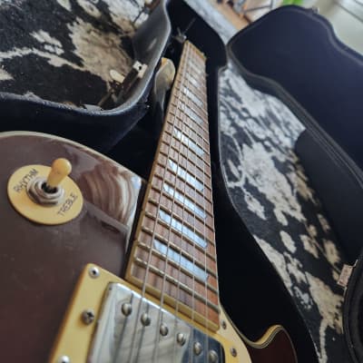 Monterey Les Paul Stage Series - hard case - bird eye burst - humbucker guitar image 4