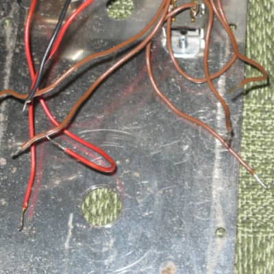 used vintage (mid to late 1970s) Electro-Harmonix Small Stone EH4800 USA TOP part of casing, color switch + screws, Power, In, Out Jacks +nuts/washers, some wires [NO: bottom part of casing, Circuit Board, CB Components, Pot, Switch, Light, Other Wires] image 8