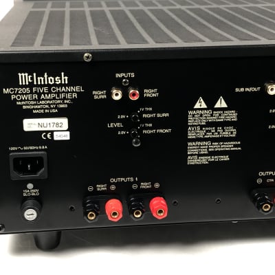 McIntosh MC7205 THX 5-Channel Power Amplifier Audiophile image 9