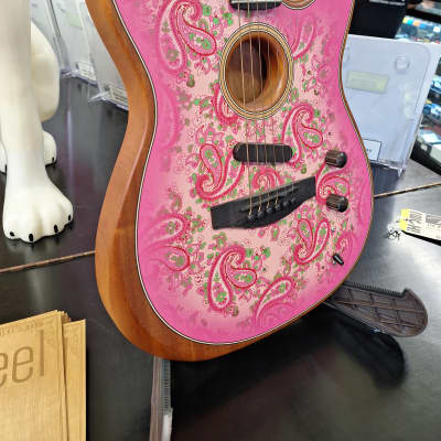 Fender American Acoustasonic Telecaster  Pink Paisley image 5