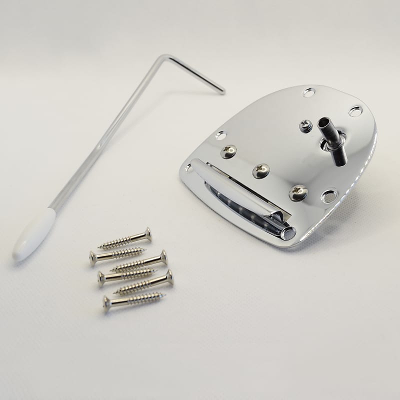 6-String Jazzmaster/Jaguar Style Tremolo Tailpiece Chrome | Reverb