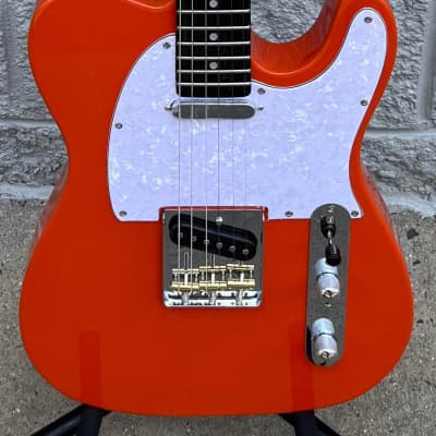 GAMMA Custom Electric Guitar TG24-03, 6-String Delta Star Model, Kona Orange image 2