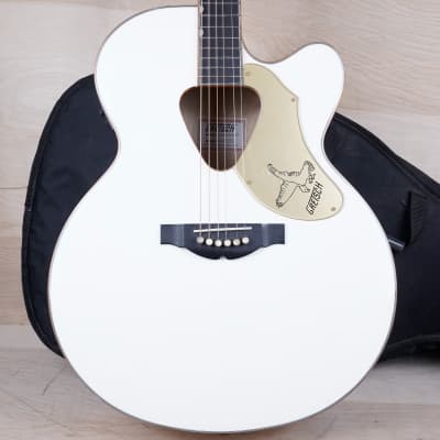 Gretsch G5022CWFE Rancher Falcon Acoustic Guitar 2014 White w/ Bag image 1