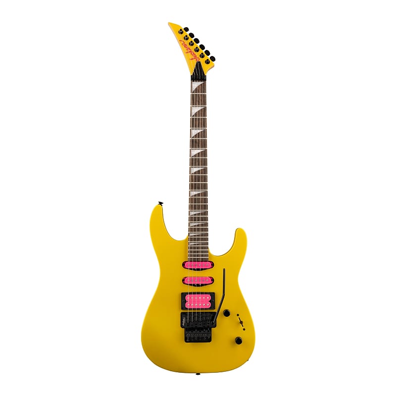 Jackson X Series Dinky DK3XR HSS 6-String Electric Guitar (Right-Handed,  Caution Yellow) Bundle with Jackson Dinky Molded Case (2 Items)