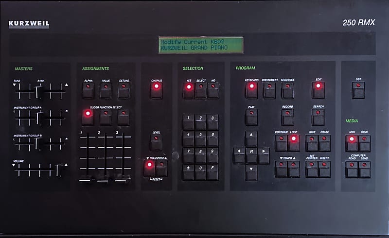 Kurzweil K250RMX Vintage Digital Sampling Synthesizer • LOADED • Kurzweil Specialist • Serviced image 1