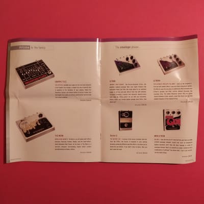 Electro-Harmonix Mini Q-Tron w/wooden box, catalog, 3.5mm converter & sticker image 13