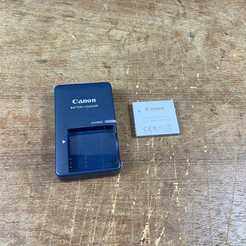 Canon CB2LV Battery Charger with Canon NB4L Battery Pack Reverb