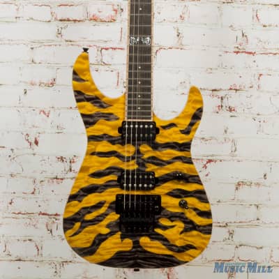 David Thomas McNaught Nitrous Electric Guitar Trans Tiger Striped w/OHSC  (USED) | Reverb