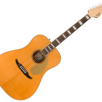 Used Fender King Vintage A/E Guitar - Aged Natural w/ Ovangkol FB for sale
